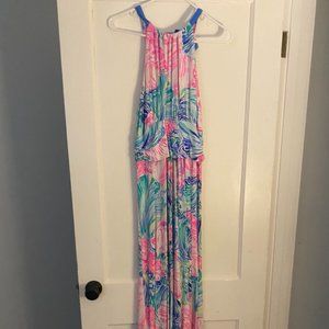 Lilly Martina Halter Maxi in Multi Beach Please